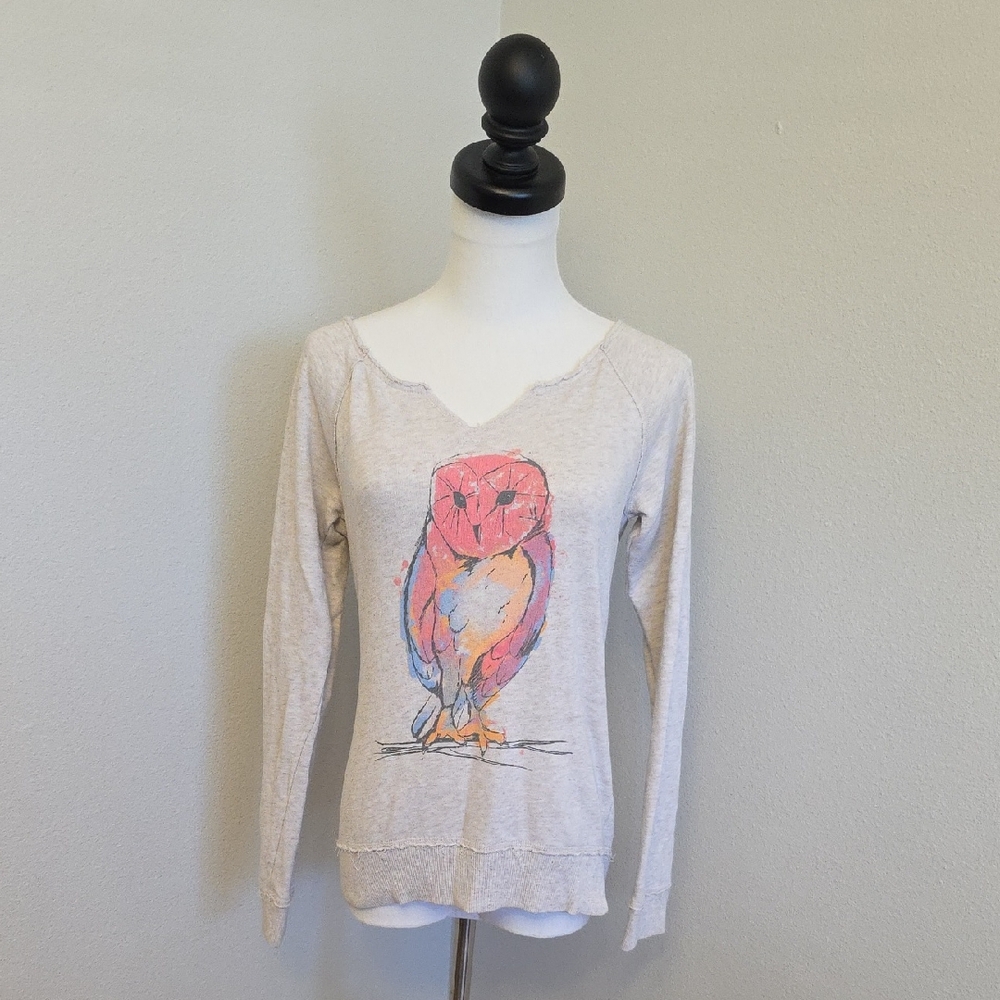 Mossimo Supply Co. Cream Long Sleeve Top